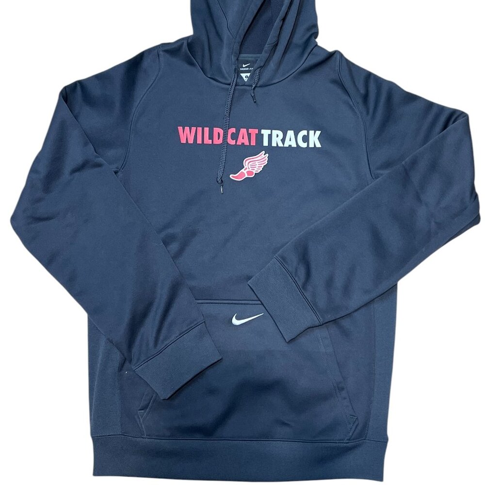 Nike Therma-FIT Pullover Hoodie Sweatshirt Men's Size Small Gray Wildcat Track N
